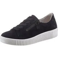 Gabor Plateausneaker mit zwei Reißverschlüssen, Freizeitschuh, Halbschuh, Schnürschuh
