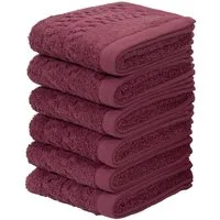OTTO home Gästehandtücher Regona, Gästehandtücher 30x50cm, flauschig und weich, 500 gr/m², Frottier (Set, 6-St), Premium Handtücher mit Bordüre, Set, 100% Baumwolle, 5 Jahre Garantie