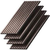 Vicco Wandpaneel Sonoa, Nussbaum/Braun, 4 Stück, (4-tlg)