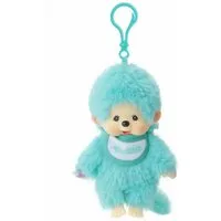 Monchhichi Plüschfigur Junge Neon-Grün 13 cm Taschen-Anhänger Monchhichi Sekiguchi