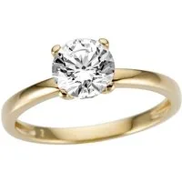 Firetti Goldring Schmuck Geschenk Gold 333 Damenring Verlobungsring Goldring Solitär, mit Zirkonia (synth)