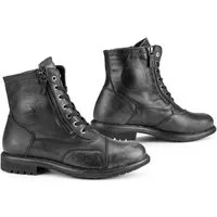 Falco Falco Aviator Motorrad-Stiefel Schwarz Motorradstiefel (Packung, Antistatische und Öl- und Benzinfeste Sohle) motorradstiefel für herren