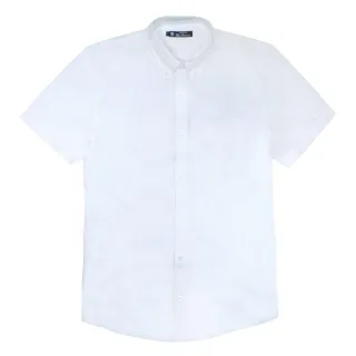 Ben Sherman Drehbuch Stickerei Herren weißes Hemd
