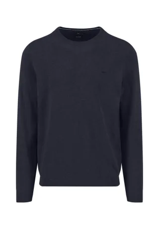 Fynch Hatton - Pullover mit Rundhalsauschnitt blau - Gr. - 3XL