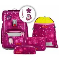 Step by Step Schulranzen Schulranzen-Set GIANT Sweet Unicorn Nuala 5-teilig (5-teilig), Grundschulranzen für große Kinder, ergonomisch