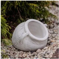 gartendekoparadies.de Pflanzkübel Runde Amphore als Blumengefäß Pflanzgefäß, H. 20 cm, 3 Liter, 11 kg, Frostsicher