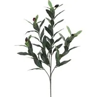 Kunstzweig Künstlicher Olivenzweig 50cm. Olivenast Olivenbaum Zweig mit 4 Trieben, Gasper, Höhe 50.00 cm