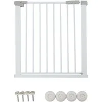 Zayno Türschutzgitter 76 bis 83 cm Weiß inkl. Türrahmenschonern (Set, 1 St., Inklusive 4 Türrahmenschonern), Variabler Einbau der Öffnung