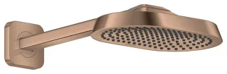 Hansgrohe AXOR ShowerSphere Kopfbrause 250/160 1jet mit Brausearm, Brushed Red Gold, 39754310 39754310