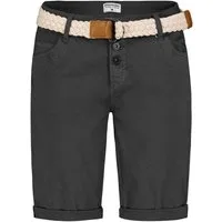 Stitch & Soul Bermudas Mit Gürtel und doppelten Gesäßtaschen Bermuda-Chino