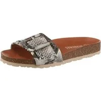 VERBENAS REIKO MAMBA Pantolette Hausschuh, Sommerschuh, Strandschuh, Urlaubsschuh zum Schlupfen