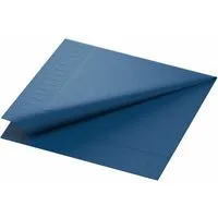 Duni Papierserviette 1000 Duni Servietten, dunkelblau, 3-lag., 40x40 cm, 1/4 Falz, 213547