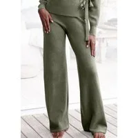 LASCANA Strickhose mit Rippbündchen, Loungewear
