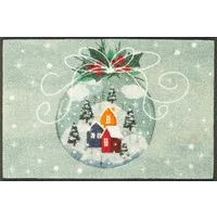 wash+dry by Kleen-Tex Fußmatte Snow Globe, rechteckig, Höhe: 7 mm