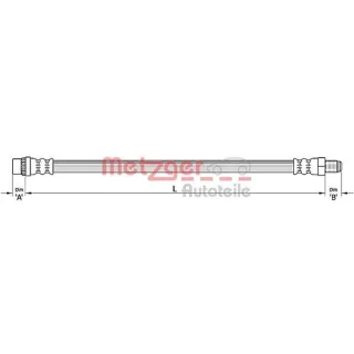 Metzger Bremsschlauch vorne Renault Kangoo 4110455