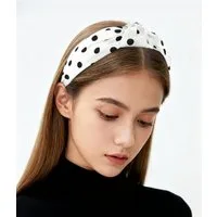 axy Haarreif Breiter Haarreif mit Knoten und Satin bezogen, Vintage Damen Haareifen Haarband