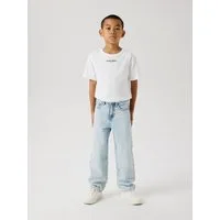 Name It Straight-Jeans NKMRYAN – Jeans mit geradem Bein, strapazierfähig unifarben, casual, straight fit, Denim/Jeans