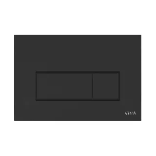 VitrA Root Square WC-Betätigungsplatte für 2?Mengen?Spülung Schwarz Matt,740-2311 740-2311