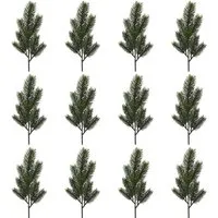 Winterliche Kunstpflanze Weihnachtsdeko Tanne, Creativ green, Höhe 40 cm, Zweig, 12 Stück im Set