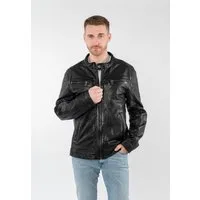 Mauritius Lederjacke MMRoley mit Bikerkragen