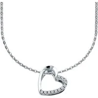 Adam & Eve Collier-Set 585/- Gold Halskette mit 12 Diamanten 0,07ct Brillanten, inklusive Echtheitszertifikat - Kette ca. 45cm