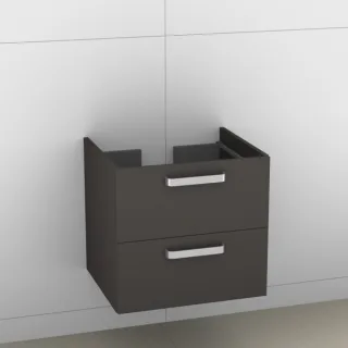 Artiqua 414 Waschtischunterschrank für Subway 613666,Stahlgrau, 414-WU2L-V46-7142-88 414-WU2L-V46-7142-88
