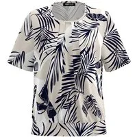 FRANK WALDER Blusenshirt mit Tropenprint