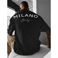 RMK T-Shirt Herren Shirt Rundhals Basic "Milano Italia" aus Baumwolle