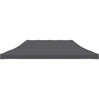 vidaXL Pavillon-Ersatzdach Partyzeltdach 3x6 m Anthrazit, 575 x 285 cm