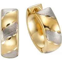 Fascination by Ellen K. Paar Creolen 585 Gold zweifarbig 15mm