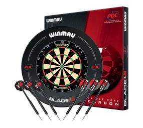 Winmau Blade 6 Triple Core Set mit PDC Surround und 2 Sets Darts