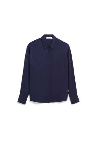 Armedangels - LARISAANA LONGSLEEVE BLOUSE tinted navy - Gr. - L