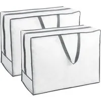 ZOLLNER Aufbewahrungstasche (Spar-Set, 2-tlg), 100% Vlies, atmungskativ, 2-Wege-Reißverschluss