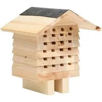 furnicato Bienenkiste Bienenhaus aus Massivholz 22 x 20 x 20 cm, naturfarben, Massivholz, 1-tlg.