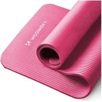 Wozinsky Yogamatte WNSP (Matte mit Tragegurt und Tasche), 0,9 cm dick rutschfest formstabil inkl Tragegurt und Tasche