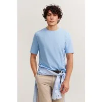 bugatti T-Shirt Basic aus Baumwolle Modern Fit Rundhals