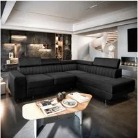 Masseno Ecksofa NOLA mit Schlaffunktion L-Form, Sofa mit Bettkasten