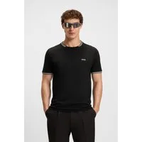 BOSS GREEN T-Shirt Taul Stretch-Baumwoll-Pique aus softem Stretch-Baumwoll-Piqué, Regular Fit, Kühlend