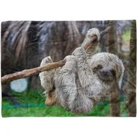 Handtücher Handtuch Strandhandtuch Saunatuch Kuscheldecke mit Tiermotiv Baby Faultier Süß, Baumwolle-Polyester-Mix (1-St), Handtuch