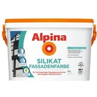 Alpina Fassadenfarbe 10 Liter Silikat Fassadenfarbe Weiß