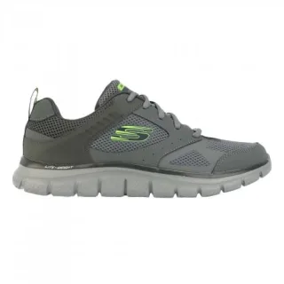 Skechers - "Track Syntac" Sneaker für Herren, Leder (Holzkohle)