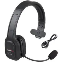 Audiocore AC864 Bluetooth Headset mit Noise Cancelling Mikrofon Wireless-Headset (Mono Bluetooth Headset mit flexiblem Mikrofon, Google Assistant, Siri, Bluetooth, Over-Ear Kopfhörer V5.0, 32h Akku für Home Office, Call Center)
