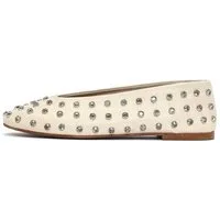 Derimod Ballerinas aus Leder mit Strass-Details Ballerina Echtes Leder, Nietenverzierung, Textilfutter, TPU-Sohle, Schlupfdesign