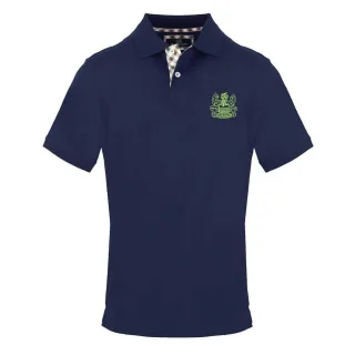 Aquascutum - Poloshirt für Herren, Mit Kragen, kurzärmlig (Marine)