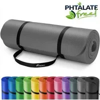 TRESKO Gymnastikmatte rutschfest mit Tragegurt Sportmatte gepolstert, Yogamatte Gymnastikmatte Dick Fitnessmatte