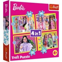 Trefl Puzzle 4 in 1 - Barbie, Puzzleteile