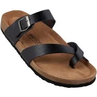 Biosoft Comfort & Easy Walk Biosoft Herren Sandalen Zehentrenner Leder Optik Größe 43 - 47 KAI, Sandale