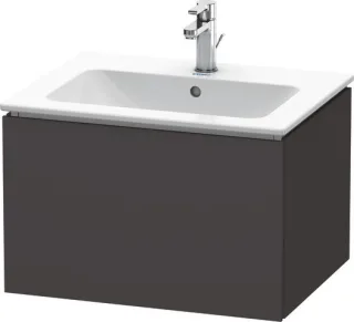 Duravit L-Cube Waschtischunterbau wandhängend Graphit Supermatt 620x481x400 mm - LC614008080 LC614008080