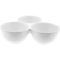 Almina Snackschale 3er Set aus hochwertigem Porzellan - elegant & funktional