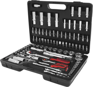 KS Tools 1/4"+1/2" CHROMEplus Steckschlüssel-Satz, 96-tlg - 918.0796